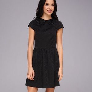 Black high collar Kensie dress